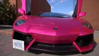Lamborghini in Chrome Pink Color | Review | Drive | WORLD OF LUXURY