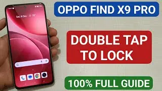 oppo find x9 Pro mein double tap to lock use kare