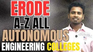 Erode Autonomous Engineering Colleges List 2025 | 12th Students & Parents Must Watch&rdquo;
