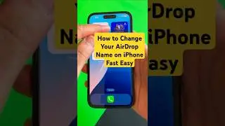 How to Change Your AirDrop Name on iPhone Fast Easy! name on iphone, #tips #howto #iphone #Shorts