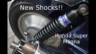 New Super Magna parts and fitting Hagon shocks!