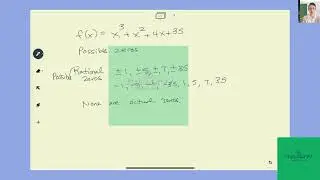 [Math] Use the rational zeros theorem to list all possible zeros of the function fx = x^3 + x^2