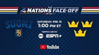 Finland vs. Sweden | 2025 4 Nations Face-Off | Live