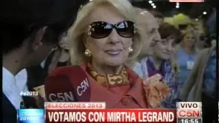 C5N - ELECCIONES 2013: VOTA MIRTHA LEGRAND