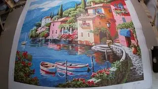 Peinture par numéro fini en 60 heures de travail