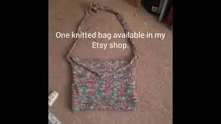 one knitted bag available in my etsy store - etsy