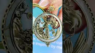 Mermaid Magnifying Glass Pendant Necklace from Mermaidery