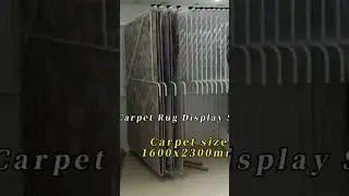 Carpet rug display rack stand