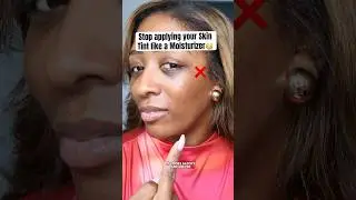 Stop applying your skin tint like a moisturizer 😳👀 #skintint #makeuptips #makeuptutorial