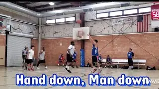 BlueDevils Drop a 100 Bomb against Run N Gun!!🏀🔥 #basketball #hoopers #BlueDevils #mens #league #5v5