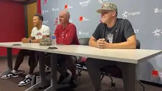 Jason Jackson, Andrew Pinckney, Garrett McMillan | Alabama Baseball Press Conference June 6, 2023
