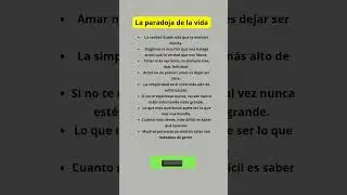 La paradoja de la vida #psicologiaoscura #verdadesincomodas #frases #tips #youtubeshorts