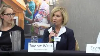Rep Tammy West makes an opening statement