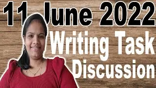 11 June 2022 | Writing Task Discussion | Helna's Academy