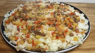 Домашняя лапша с подливкой. Нансалма