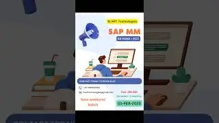 Sap MM NEW BATCH STARTS soon  #sap #materialmanagement #newbatch #weekend #2025