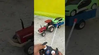 Unboxing Rc Car & remote control Big Swaraj realstic Tractor model Testing review