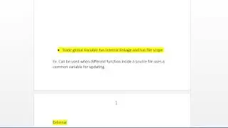 External & Static  - Storage Class of Variables In C