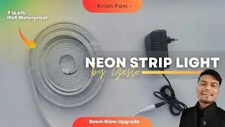 Gesto LED Neon Strip Light Unboxing & Installation | 16.4ft Waterproof Rope Light for Home Decor