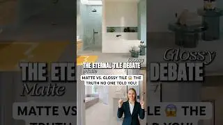 Matte vs. Glossy Tile &mdash; which is better? It&rsquo;s NOT what you think 🤔#oscarsurfaces #tiles #designtips