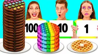 100 Capas de Alimentos Desafío | Fantásticos Trucos De Comida por Fun Fun Challenge
