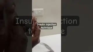 Insulin injection technique #diabetes #insulin