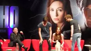 Matt Smith, Karen Gillan and Arthur Darvill - Doctor Who Convention
