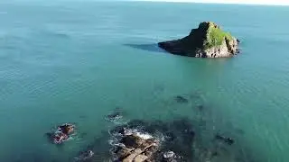 Dji mini 2 Torquay, Thatchers rock   4K