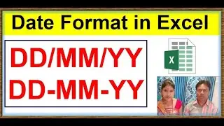 DD/MM/YY EXCEL DATE FORMATE | date format in excel dd/mm/yyyy |SET Default date in excel