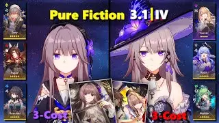 [HSR] Pure Fiction 3.1 | E6S5 Herta Superbreak + E0S0 The Herta x Serval Hypercarry | F2P Teams