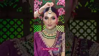A Royal Bridal Lehenga Look for my Online Makeup Class ! #bride #makeup #RiyaHudutDas #makeupclass