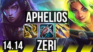 APHELIOS & Nautilus vs ZERI & Bard (ADC) | 8/0/7, Legendary, 700+ games | NA Master | 14.14
