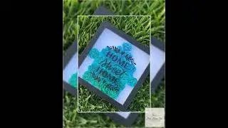 Nestle in Nature: Home Sweet Home Floral 3D Wall Decor - Paper Flowers, Unique Flower Shadow Box