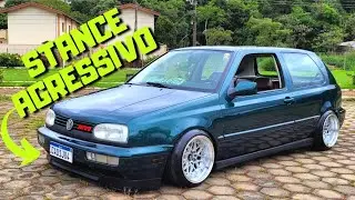 GOLF MK3 STANCE AGRESSIVO! QUEM GOSTA DE TALUDA É ELE! PROJETO TOP!ENTHUSIASTS