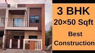 V112 | 3 bhk Semi furnished house construction || indore construction company | 20*50 house plan