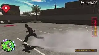 No More Heroes Version Differences - Blood trail leading to Letz Shake's level