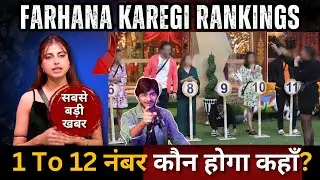 Bigg Boss 19 Farhana Bhatt की Ranking कौन होगा Top? 1 To 12 Number contestants
