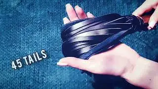 Flogger with wooden handle