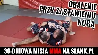 Obalenie przy zastawieniu nogą