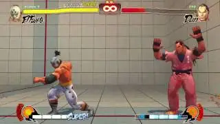 Street Fighter 4 El Fuerte Trial Combo Challenge HD Easy-Hard