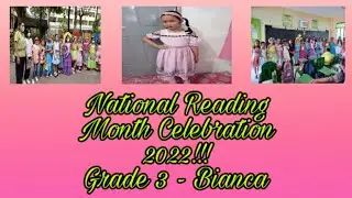 National Reading Month Celebration 2022 | Grade 3 - Bianca | CBES | Ghe Mae