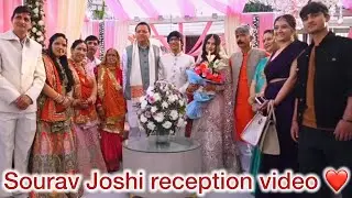 Sourav Joshi reception vlog🩷 shadi ke baad Dekhi Avantika Aisi #nikitavlog #trendingvlog #viralvideo