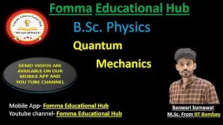 B.Sc. Part-3 Quantum Physics (both Medium) Chapter-2 Lecture 18 1st EhrenfestTheorem (Part 1)