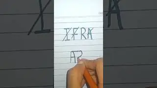 IFRA NAME LOGO 😍 | Next NAME??? | MARKER | ART # VIRAL # YOUTUBE SHORTS ✨