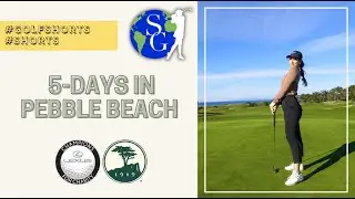 5 Days in Pebble Beach!! ⛳️ 🌊 #golfshorts #shorts