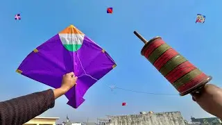 New Manjha Testing On LOHRI 😱 | How to fly kite | cut other kites | kite