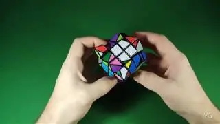 Как собрать Hexagonal Dipyramid 4x4 | 8 corner only | DianSheng 4x4 Kite (часть 2)