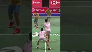 Korean's badminton doubles serve tactic #shorts #badminton