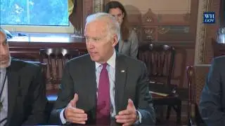 Vice President Biden Meets with the White House Task Force on Cancer
