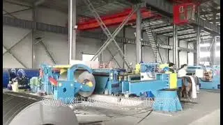 HR CR steel coil slitting line , hot rolled/ cold rolled slitting line in our clients plant